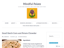 Tablet Screenshot of mindfulpalate.com